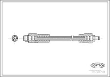 Flexible de frein Mercedes 410