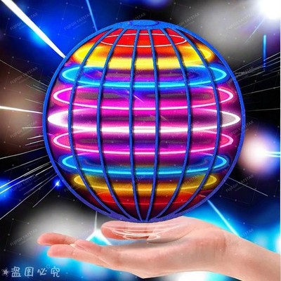 Hand Controlled Flying LED Ball 360° Rotating Hover Toy for Kids
