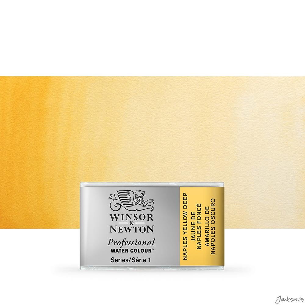 Winsor & Newton Professional Watercolour Full Pan Pigment Paint Naples Yellow...