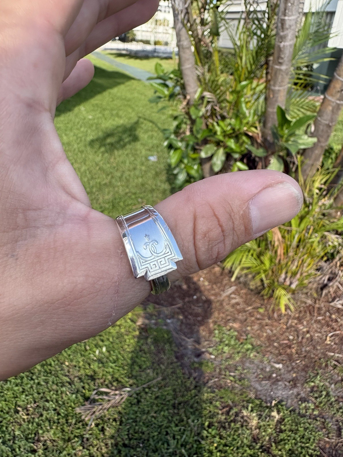 Silver Plated Spoon Ring Any Size!! - image 2