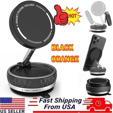 360  Adjustable Magnetic Vacuum Suction Cup Car Phone Holder Mount For MagSafe