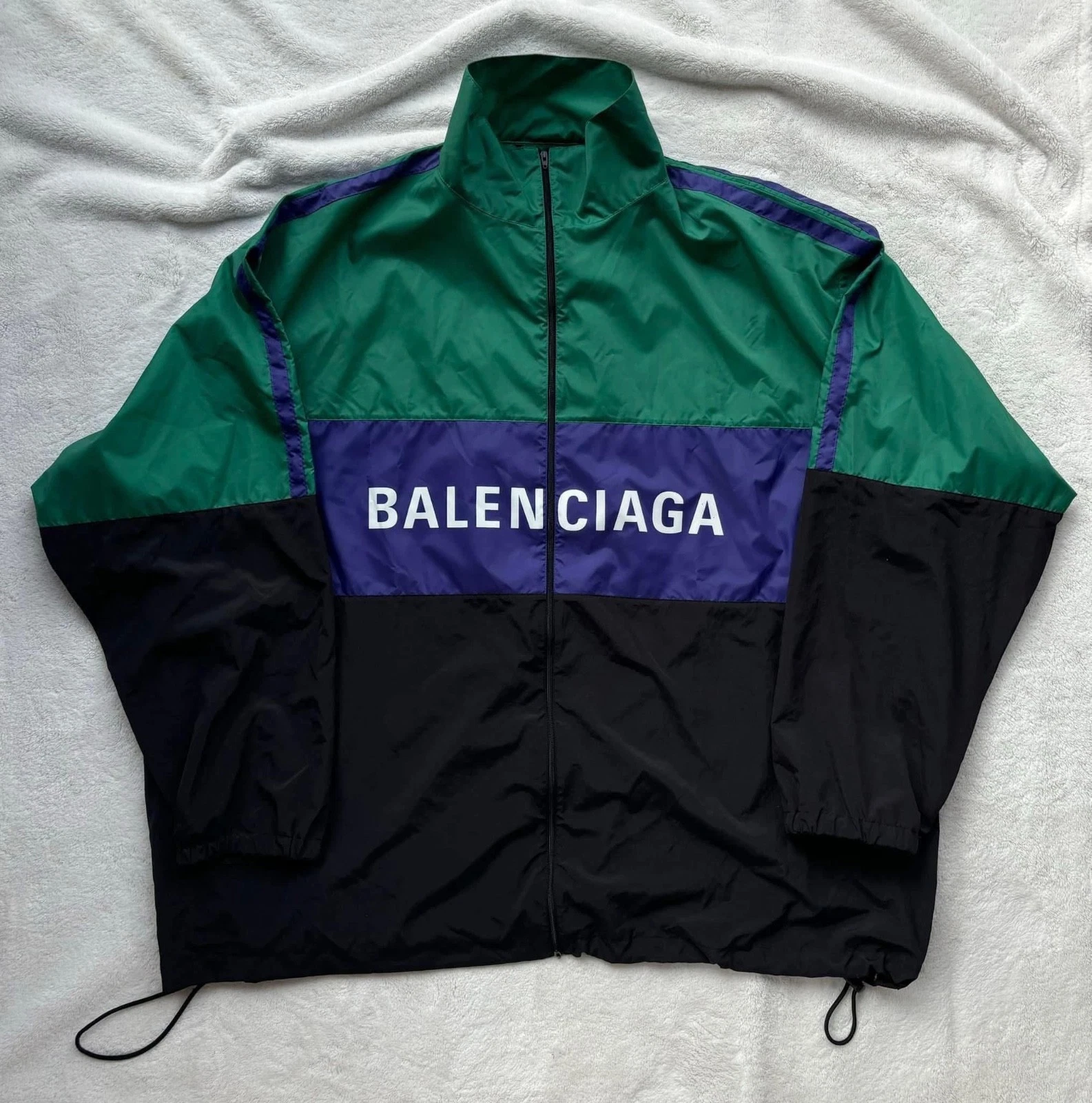Balenciaga — Balenciaga Oversized Green/Purple/Black Jacket - MSRP: $1650- New - Authentic
