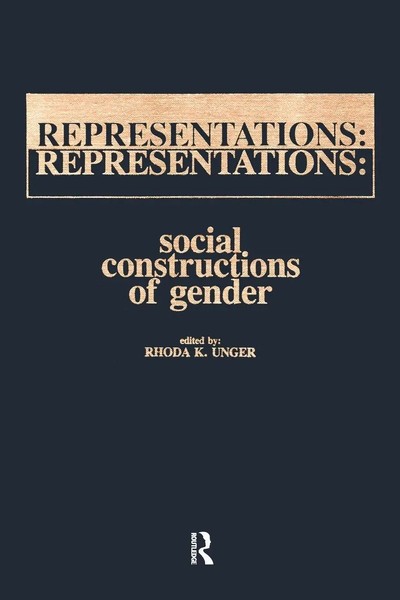 Representations | Social Constructions Of Gender | Rhoda Unger | Taschenbuch-image