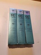 X3  it Cosmetics CC Tan Oil-Free Matte SPF 40...