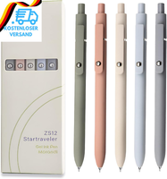 Uixjodo Gelstifte, 5 StüCk 0,5 Mm Japanische Schwarze Tinte, Feine Spitze, Glatt