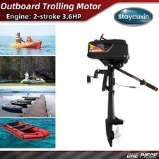 2 Stroke 3.6HP Outboard Motor Boat Engine Water Cooling CDI System Heavy Duty