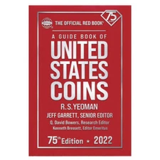 A Guide Book of United States Coins 2022 75th Edition - Hardcover - GOOD