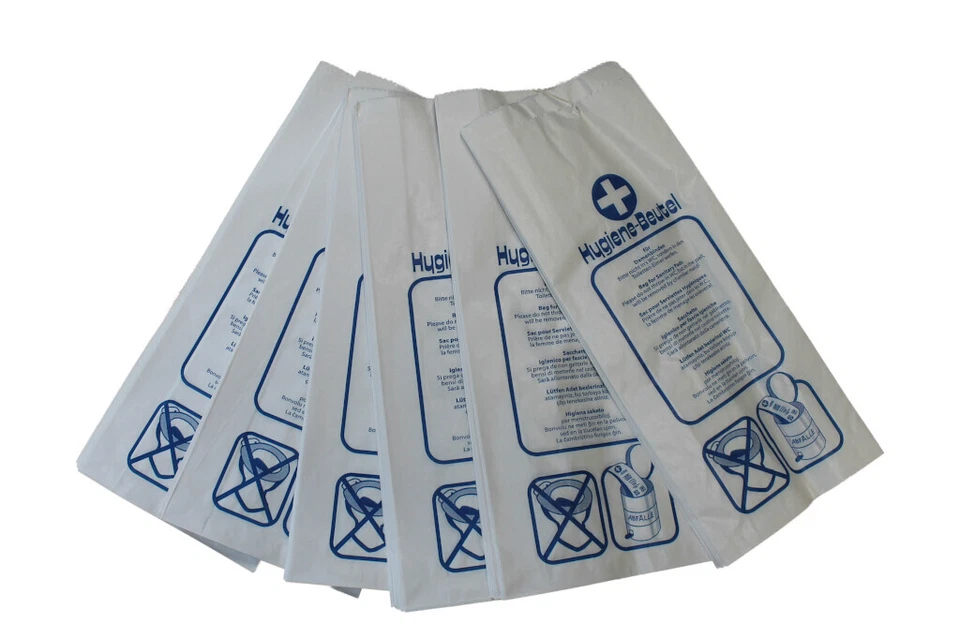 PGV Hygienebeutel Papier Hygienetüten, Papierhygienebeutel - versch. Mengen