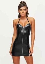 ann summers Skyler Black PU Dress XS 4 6