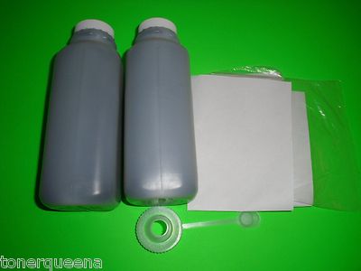 2 x 200g Toner Refills + 2 Reset Chips for Lexmark E260 E360dn E460dtn Printer
