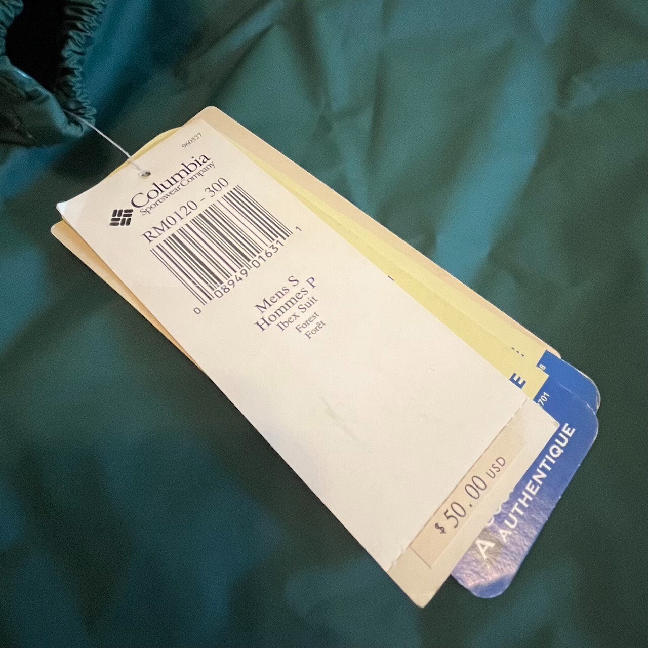 Columbia Ibex Suit Rain Coat Jacket RM0120-300 Mens Men&rsquo;s S Small Forest Green