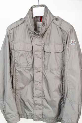 Moncler Jonathan Giubbotto Hidden Hood Grey Nylon Field Jacket, Size M - Bild 3 von 15