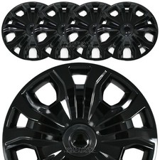 4 Fit Ford Transit Connect 2014-23 Cargo Van 16 Black Wheel Covers Rim Hub Caps