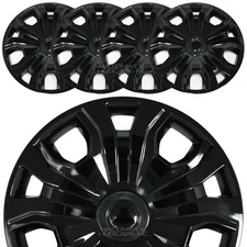 4 fit Ford Transit Connect 2014-23 Cargo Van 16" Black Wheel Covers Rim Hub Caps