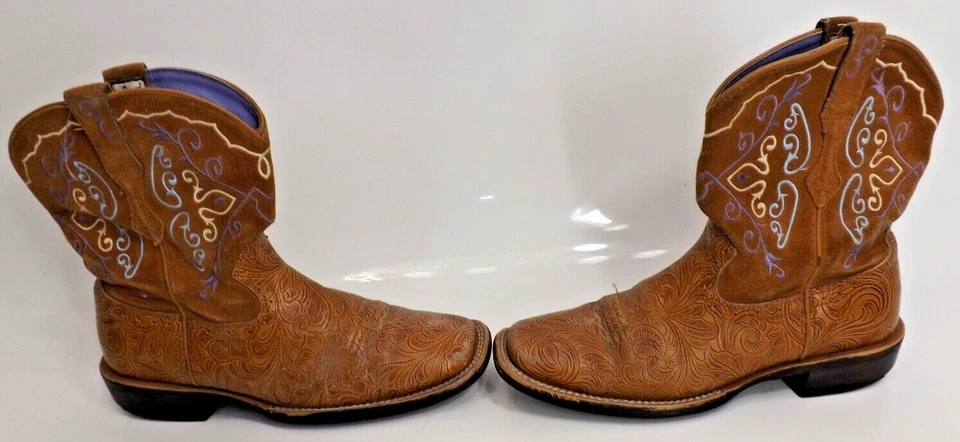 Ariat FatBaby Style 10005878 Botas Marrón Diseño Floral - Talla 7.5 B Foto 3 de 4