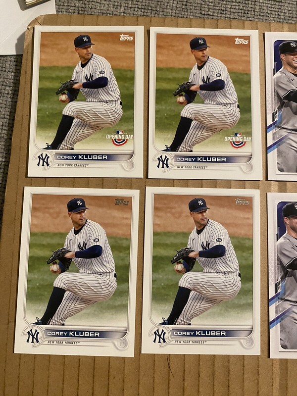 (15) Corey Kluber lot #2 New York Yankees