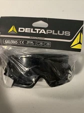 Delta Plus Galeras Safety Goggles Smoke PVC Vented Eyewear EN166 For Power Tools