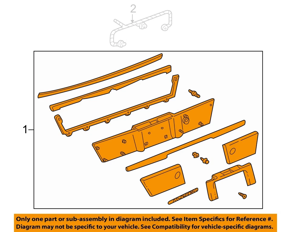 Used Deck Lid Finish Panel fits: 2003 Mercury Marauder  Grade A - Image 3 of 4