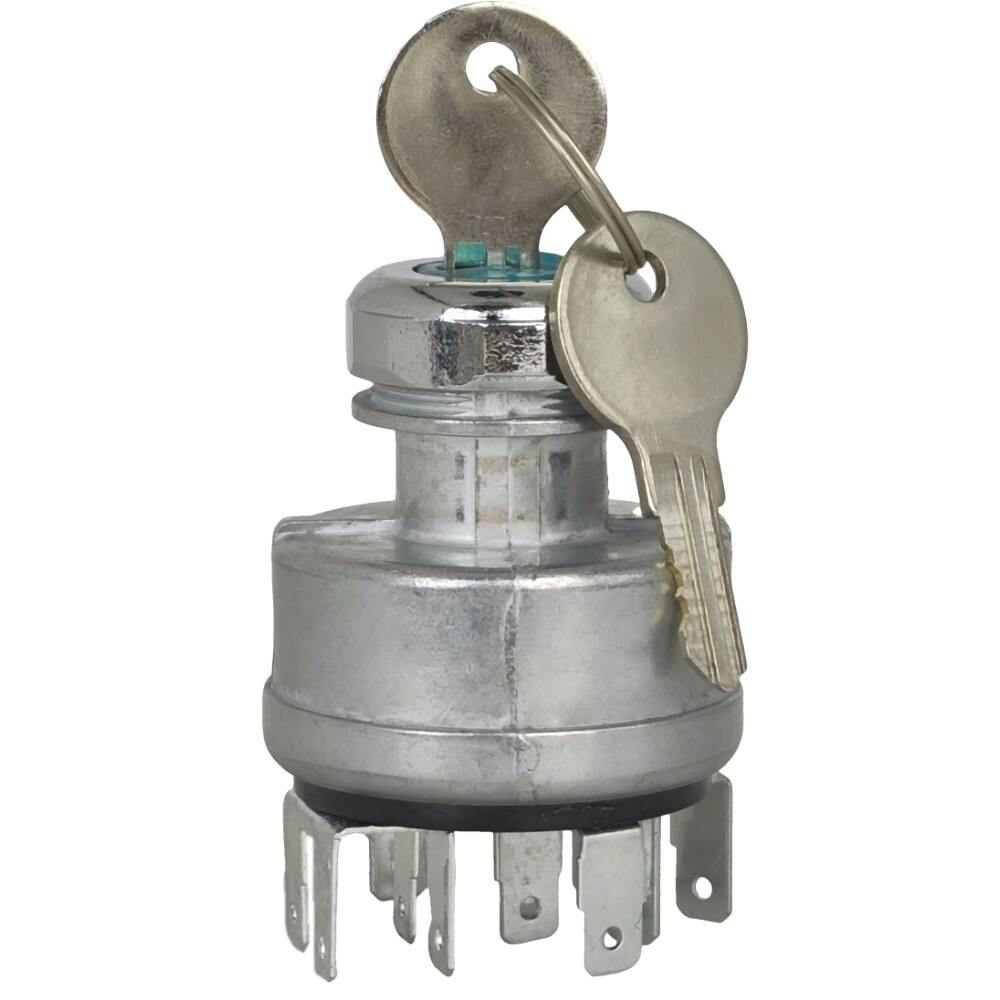 Ignition Switch w/ 2 Keys 31-114 Fit for Pollak 31-114P 4 Position 12V 30A