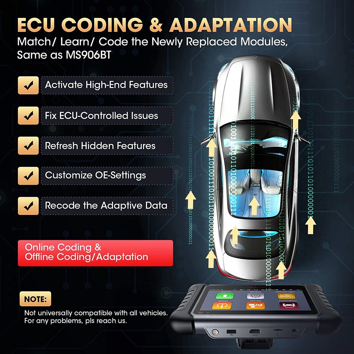 Autel MaxiPRO MP808S-TS : Valise Diagnostic Auto Et Services TPMS