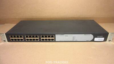 3Com Baseline 2024 24-Port 10/100 Unmanaged Ethernet Switch AUTO MDIX 3C16471B 