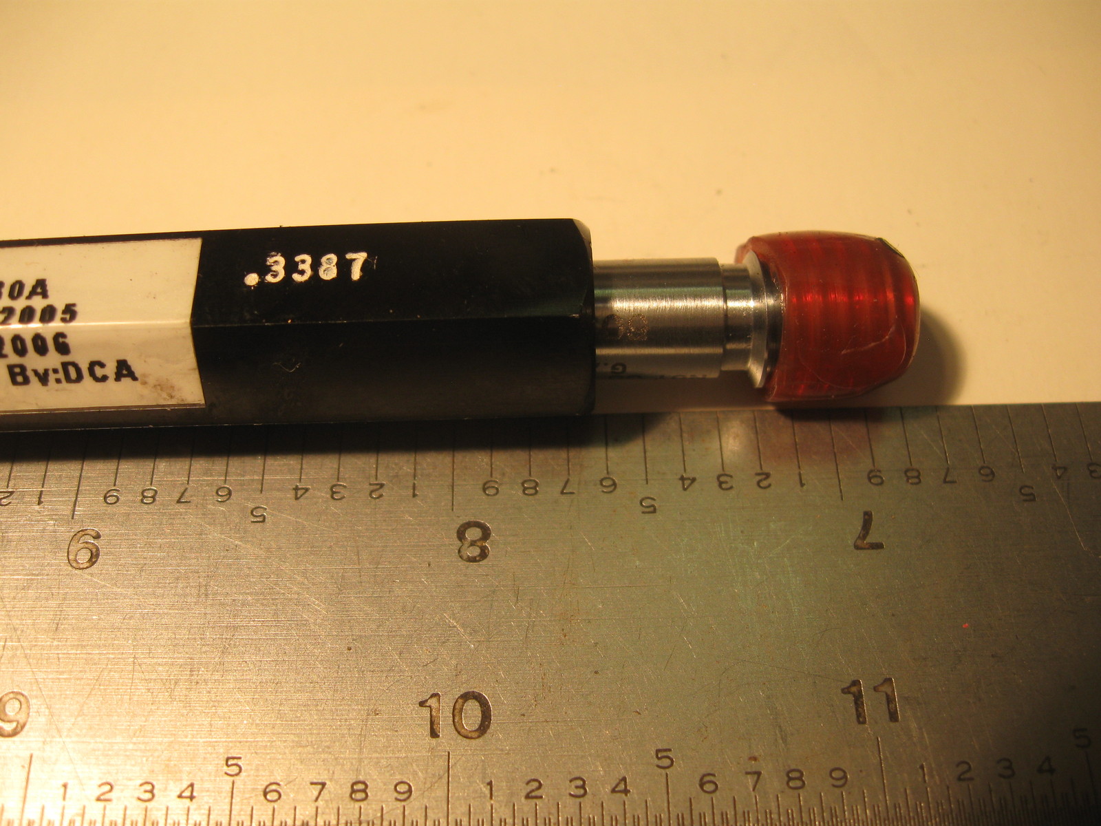 Gage Assembly Co. 3/816 UNC 3B GO/NOGO .3344/.3387 21.8mm DP Thread