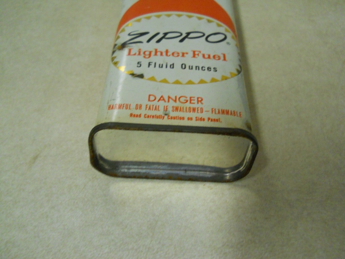 希少品ビンテージzippo 1957-63 lighter fluid オイル缶 Vintage 35¢ Zippo Lighter Fuel Fluid Tin Can 5 oz