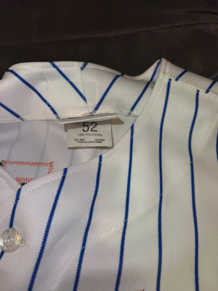 MIKE PIAZZA Rawlings AUTHENTIC NEW YORK METS NY White Jersey 52