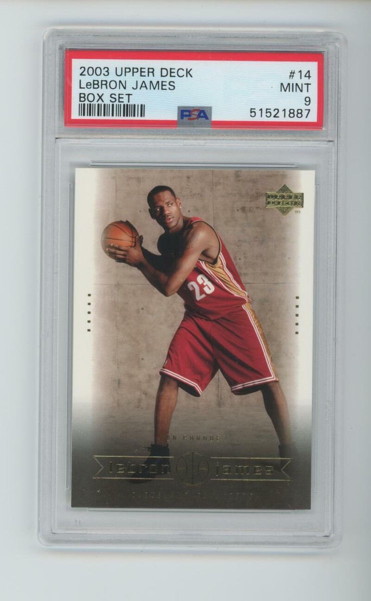 2003 Upper Deck Box Set#14 Lebron James ROOKIE RC PSA 9 Graded