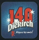 Beer mat square brewery Diekirch/Luxembourg 2011 - 140 years