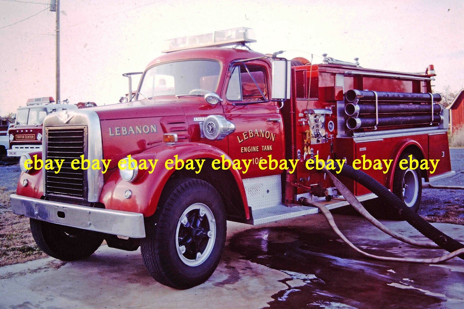 Fire Apparatus Slide Lebanon CT Fire Dept Engine Tank 106 IntlMaynard