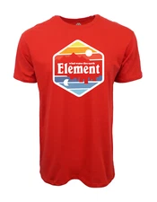 ELEMENT SKATE CO MENS WIND FIRE WATHER GRAPHIC T SHIRT