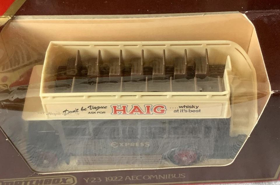 Matchbox Models of Yesteryear Y-23 1922 AEC Omnibus Haig. Mint. NRFB. - Image 4 of 4