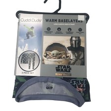 New Cuddl Duds Boys Star Wars 2-Piece Camo Print Baselayer Set Size M 8-10