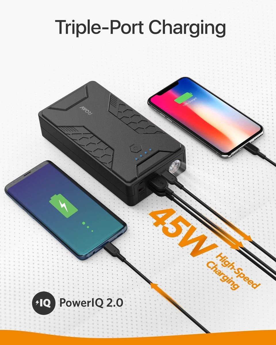 Anker Roav Jump Starter Pro 1000A, 12800mAh, 12V Portable