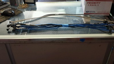 LOT OF 11 24 inch AND 2  33 inch DATA SERIAL HARD DRIVE CABLE WIRES