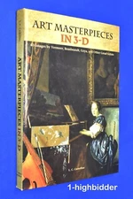 Brand New! Art Masterpieces in 3-D Book w Built in Stereoviewer Stereo Rembrandt