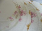 3 Haviland Limoges Lunch Plates Schleiger 54 Embossed Bellflowers Pink Gold 8.5" — photo 3