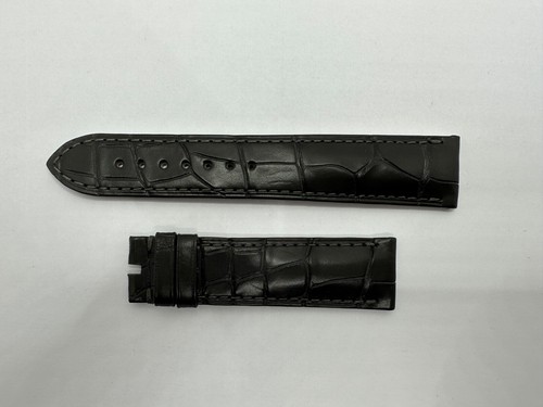 ORIGINAL NEW OMEGA Leather Band Strap 20MM x 18MM Grey Brown OEM CUZ006771