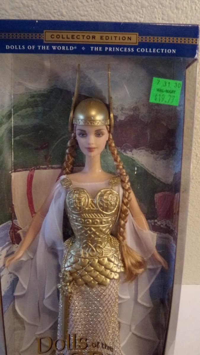 ロイヤルドルトン フュギリン Babie New in Box 2003 Princess of the Vikings Barbie Doll The Princess