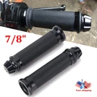 Motorcycle Hand Grips 7/8" 22MM Rubber Gel Handle Bar For Suzuki GSXR 750 HONDA
