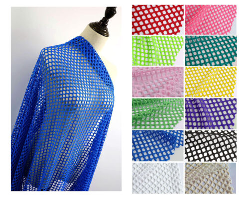 Dia.1cm Diamond Holes Mesh Polyester Spandex Fabric165cm Wide Sold By The Yard - 第 1/19 張圖片