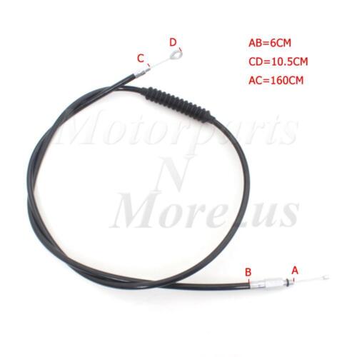 Black 63 inch Clutch Cable Fit For Harley Davidson Sportster 883 1200 2000-2010 - Picture 6 of 15