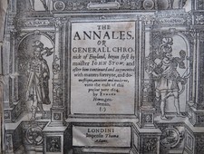 JOHN STOW ~1615~ ANNALES of ENGLAND Elizabeth HISTORY Black Letter BRITAIN