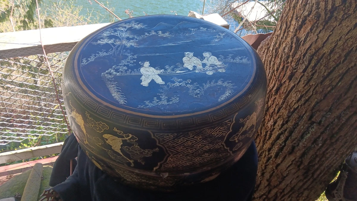纸中式古董盒子| eBay
