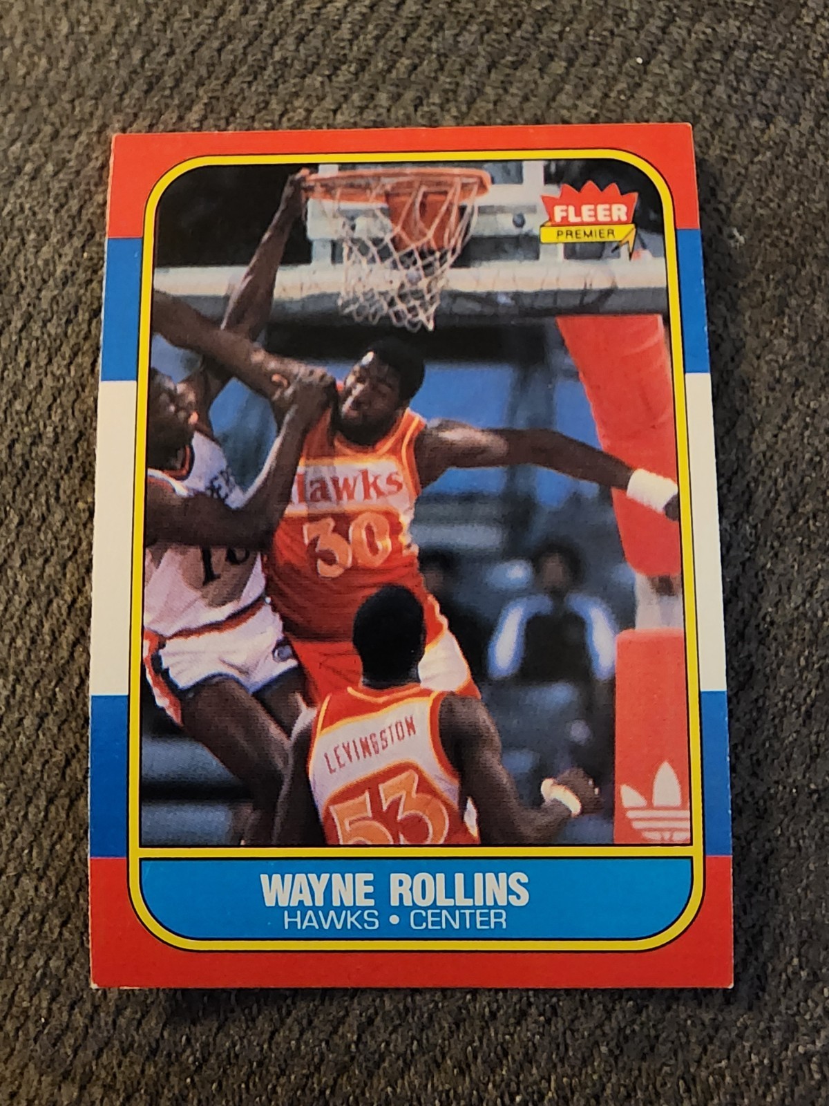 1986-87 Fleer #94 Wayne Tree Rollins Atlanta Hawks EXMT