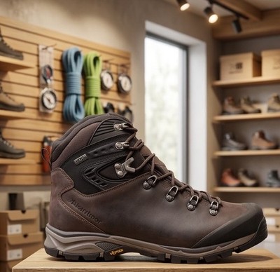Karrimor KSB Cheetah Crazy Horse Leder Vibram Wasserdicht Wanderschuhe Herren Uk 7