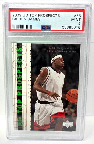 2003 UD Top Prospects LeBRON JAMES Basketball Card PSA 9 MINT