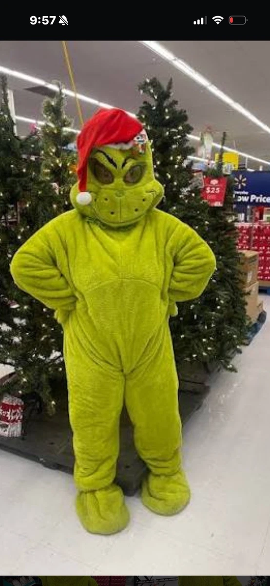 Disfraz Unisex De Grinch Para Adulto Talla XL – Traje Con Licencia Dr. Seuss, Incluye Túnica, Pantalones, Máscara, Sombrero Y Guantes, Perfecto Para Navidad, Carnaval Y Halloween