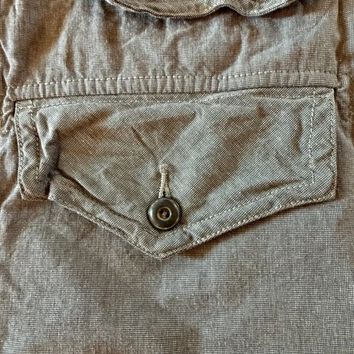 AllSaints Spitalfields Semantic Hooded Shirt Jacket Men's XL Gray 100% Cotton image 5
